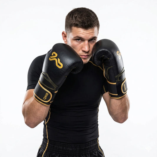Max Wrist Support Boxing Gloves - Black/Gold