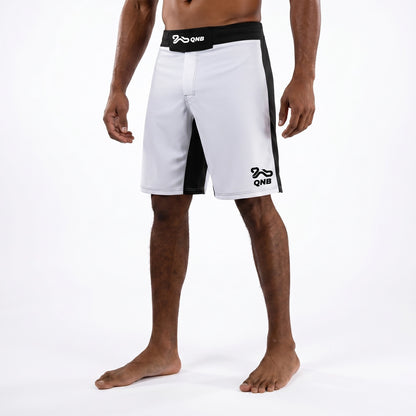 Elite Fight MMA Shorts - White/Black