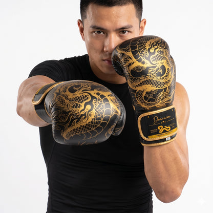 Domanion Series Boxing Gloves - Black/Gold