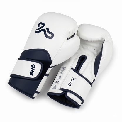 Elite Training Boxing Gloves - White/Black
