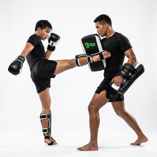 PowerKick Thai Pad - Black/Green