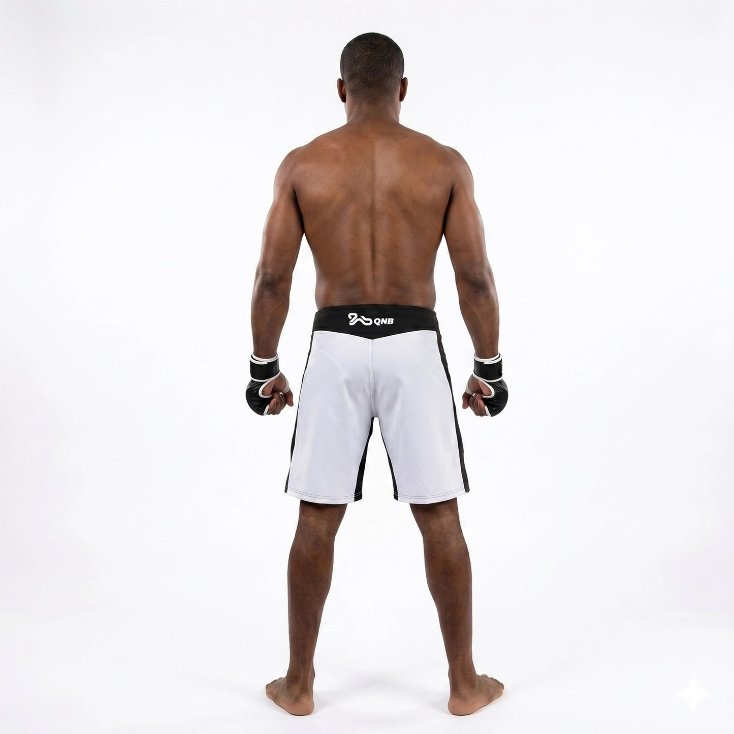 Elite Fight MMA Shorts - White/Black