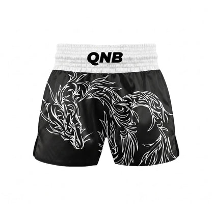 Dragon Elite Thai Shorts - Black/White