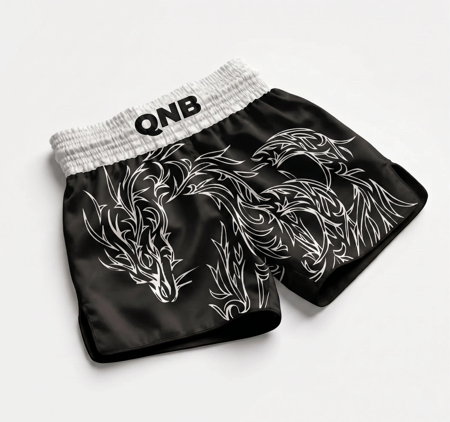 Dragon Elite Thai Shorts - Black/White