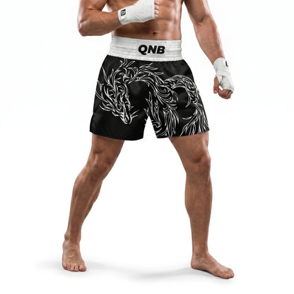 Dragon Elite Thai Shorts - Black/White