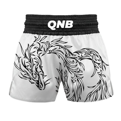 Dragon Elite Thai Shorts - White/Black