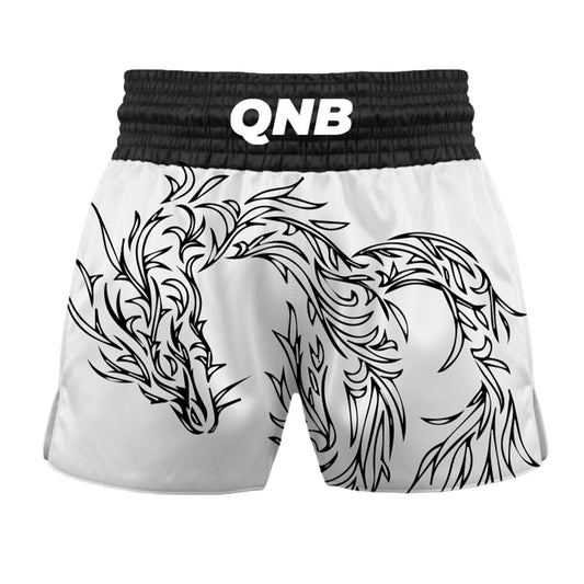 Dragon Elite Thai Shorts - White/Black